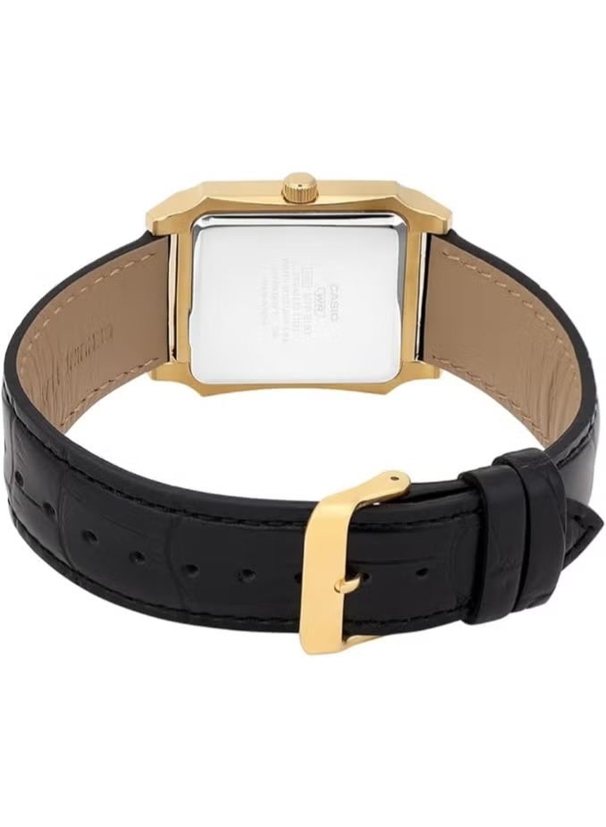 CASIO Analog Standard MTP-B190GL-7BV Classic design Leather Band Men's Watch-41 × 31.5 × 8.1 mm - Image 4